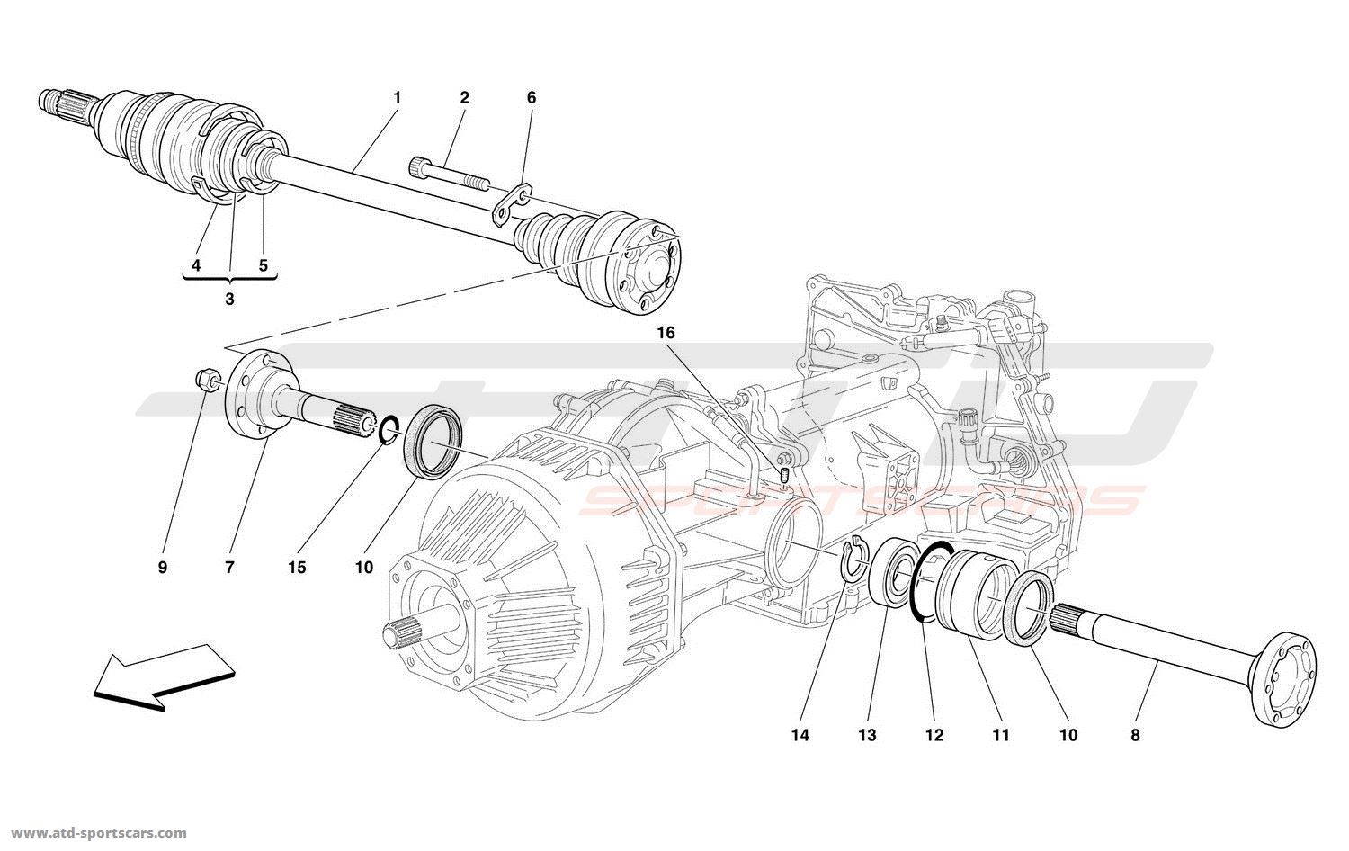FLANGES AND AXLE SHAFT