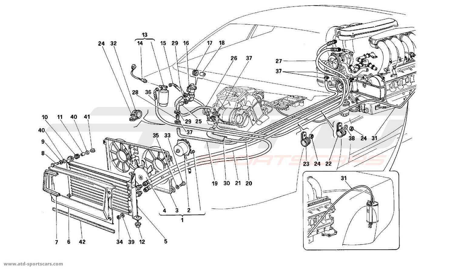 Ferrari 512M AIR CONDITIONING SYSTEM