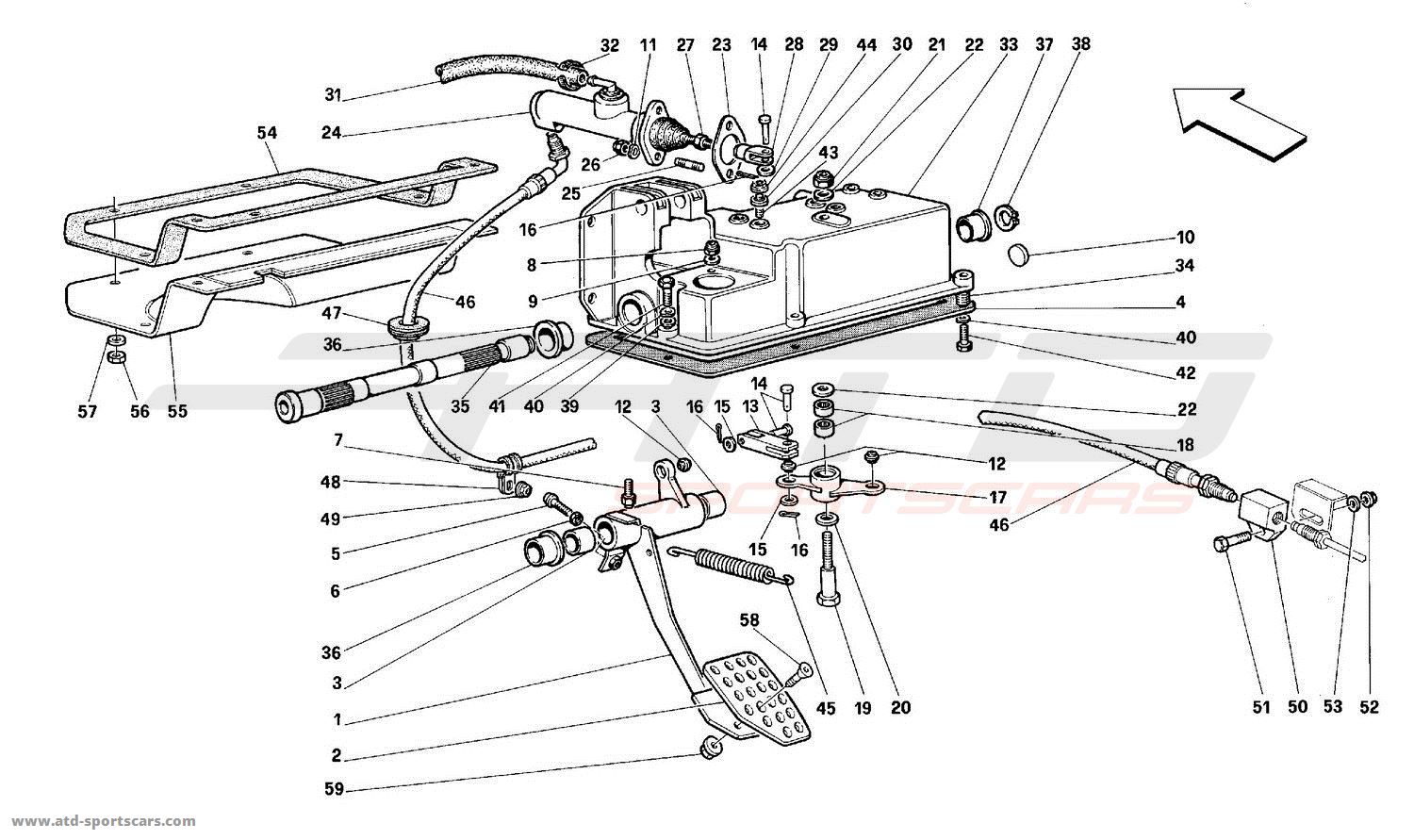 Ferrari 512M CLUTCH CONTROLS