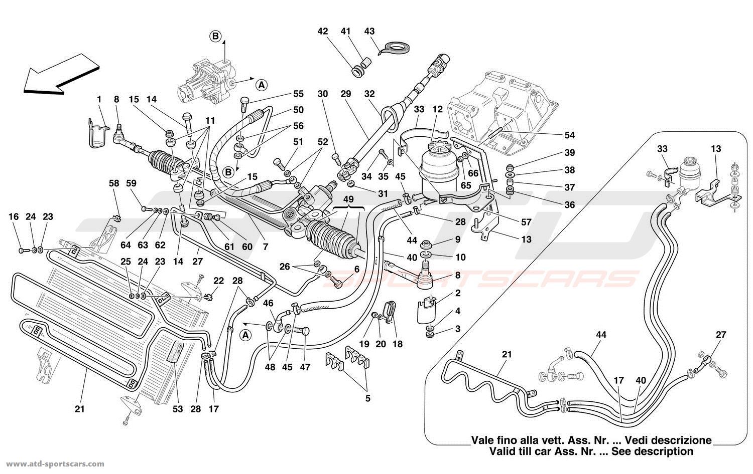 HYDRAULIC STEERING BOX AND SERPENTINE