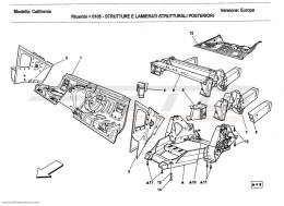 Ferrari California 2011 REAR STRUCTURES AND CHASSIS BOX SECTIONS