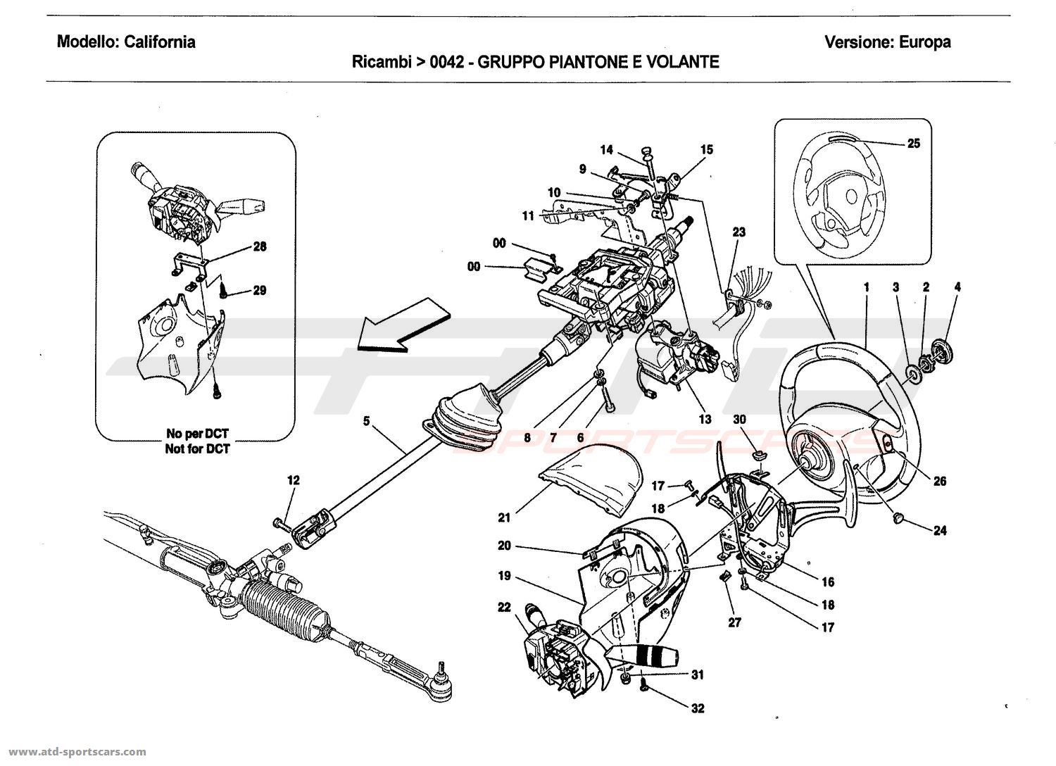 STEERING COLUMN ASSEMBLY AND STEERING WHEEL