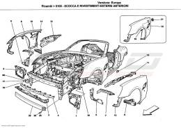 Ferrari California BODYWORK AND FRONT OUTER TRIM PANELS