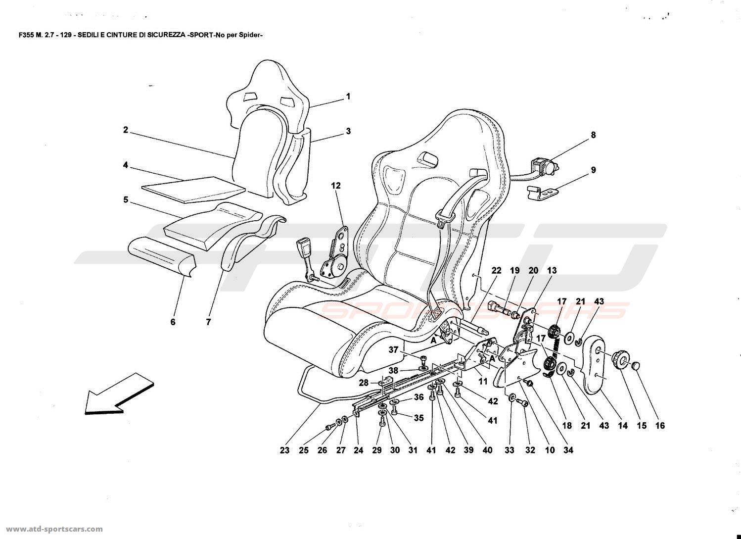SEATS AND SAFETY BELTS -SPORT-Nat far Spider-