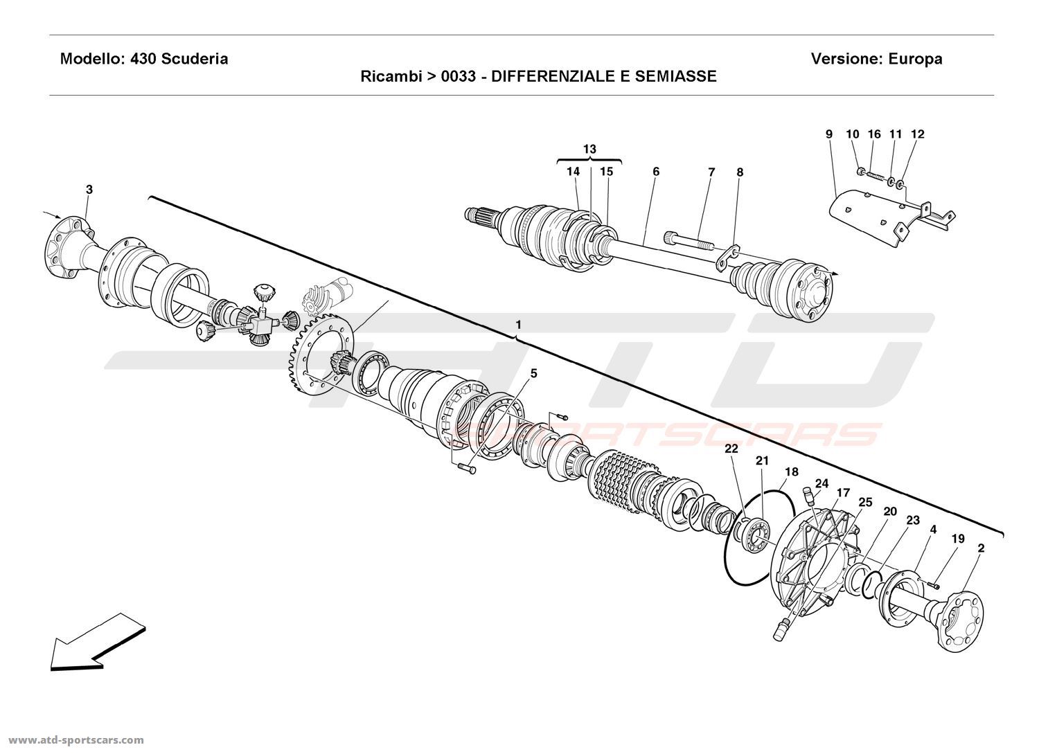 DIFFERENTIAL AND AXLE SHAFT