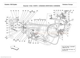 Ferrari F430 Spider DOORS - OPENING CONTROL AND HINGES