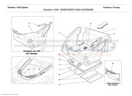 Ferrari F430 Spider FRONT COMPARTMENT TRIMS