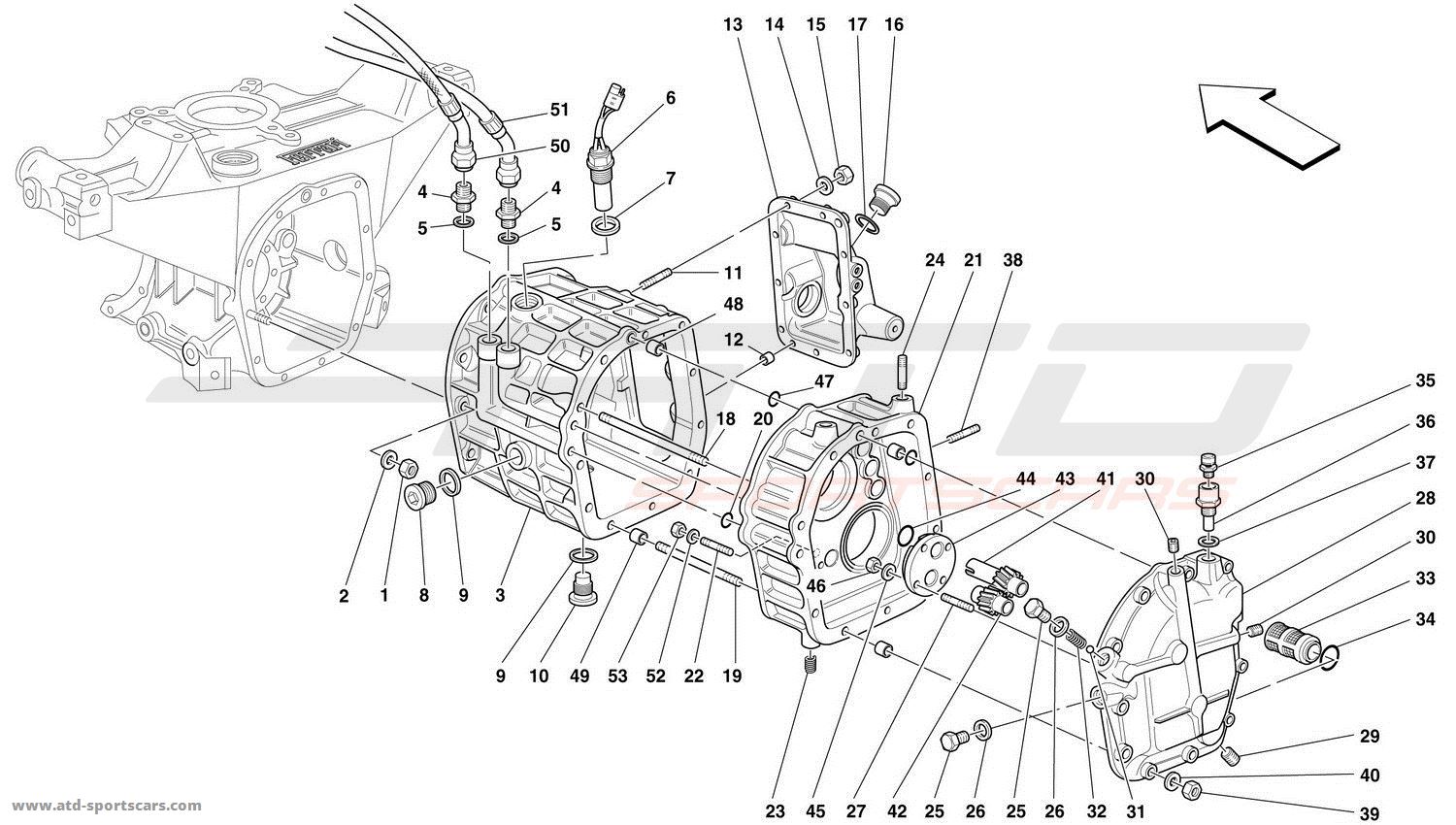 REAR PART GEARBOXES HOUSING - COVERS AND LUBRICATION