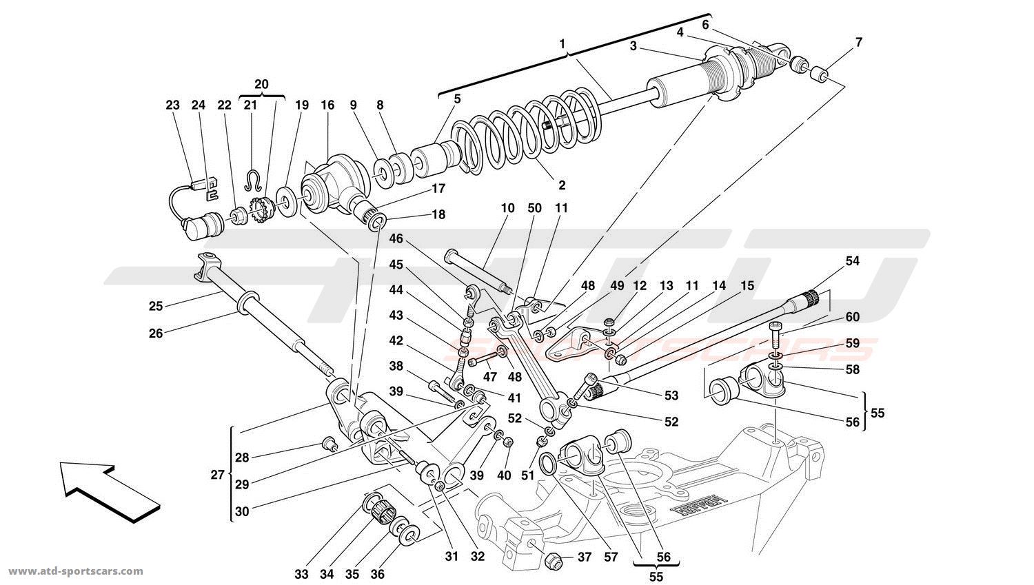 REAR SUSPENSION - SHOCK ABSORBER AND STABILIZER BAR
