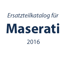 Maserati Ersatzteilkatalog 2016