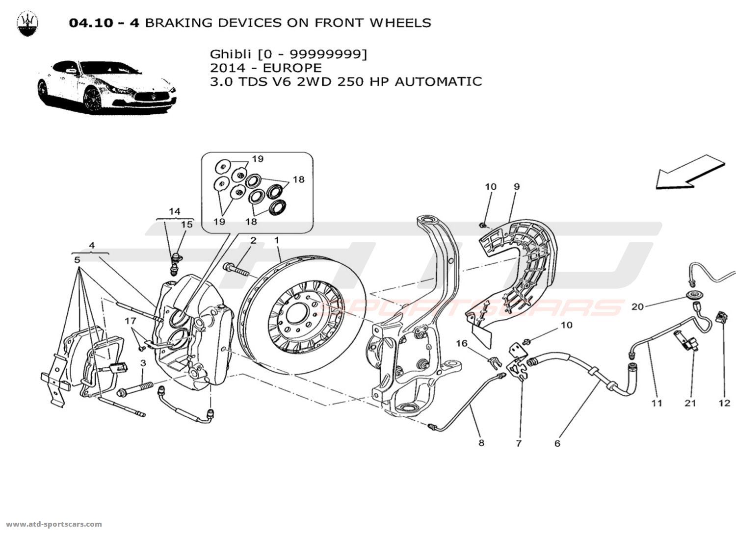 BRAKING DEVICES ON FRONT WHEELS