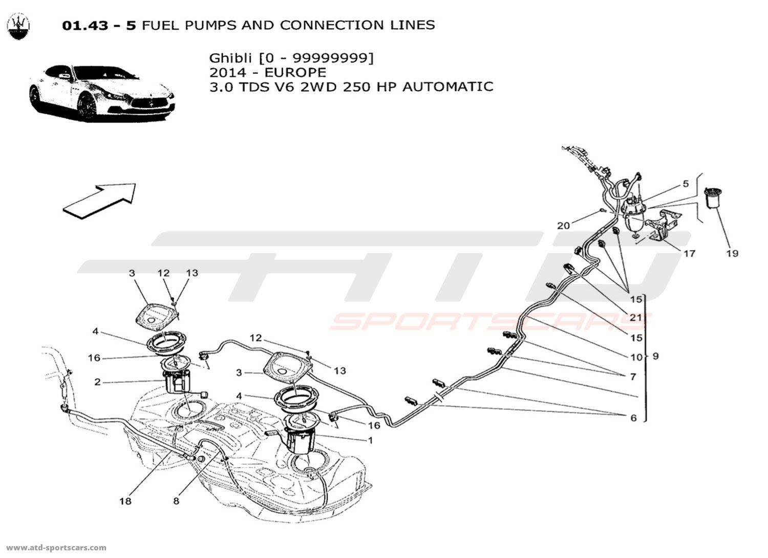 FUEL PUMPS AND CONNECTION LINES