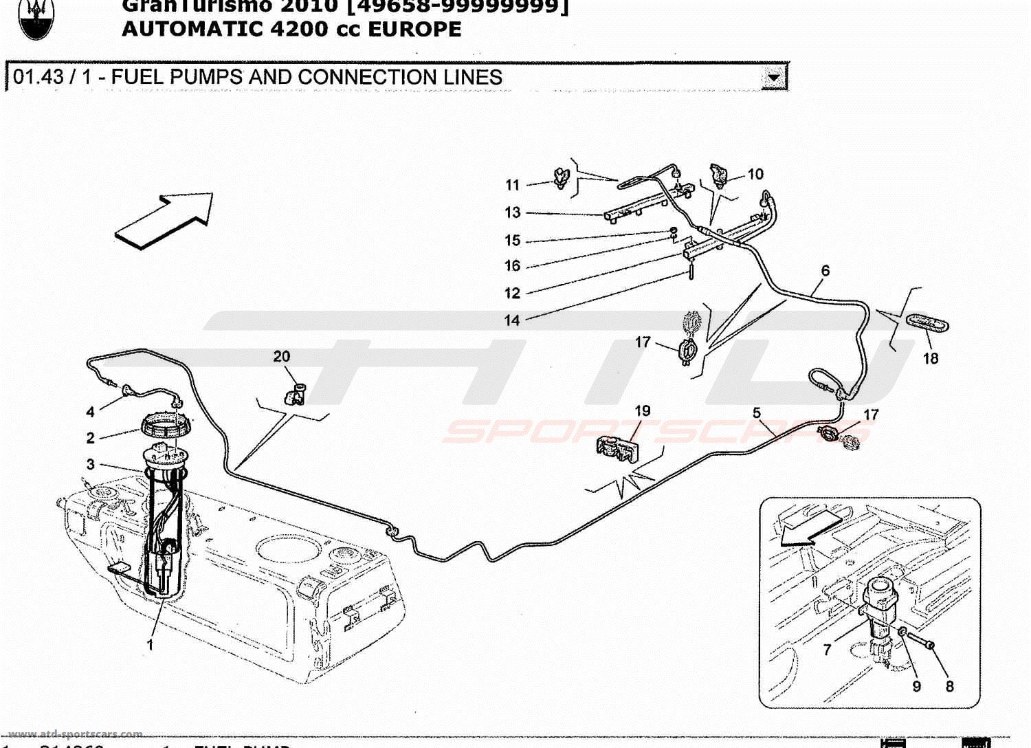 FUEL PUMPS AND CONNECTION LINES