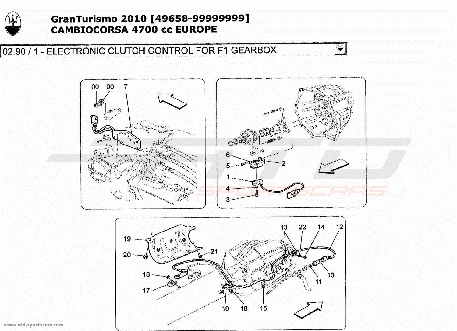 ELECTRONIC CLUTCH CONTROL FOR F1 GEARBOX
