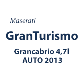 Maserati GranTurismo Grancabrio 4,7l AUTO 2013