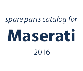 Maserati spare parts catalog 2016