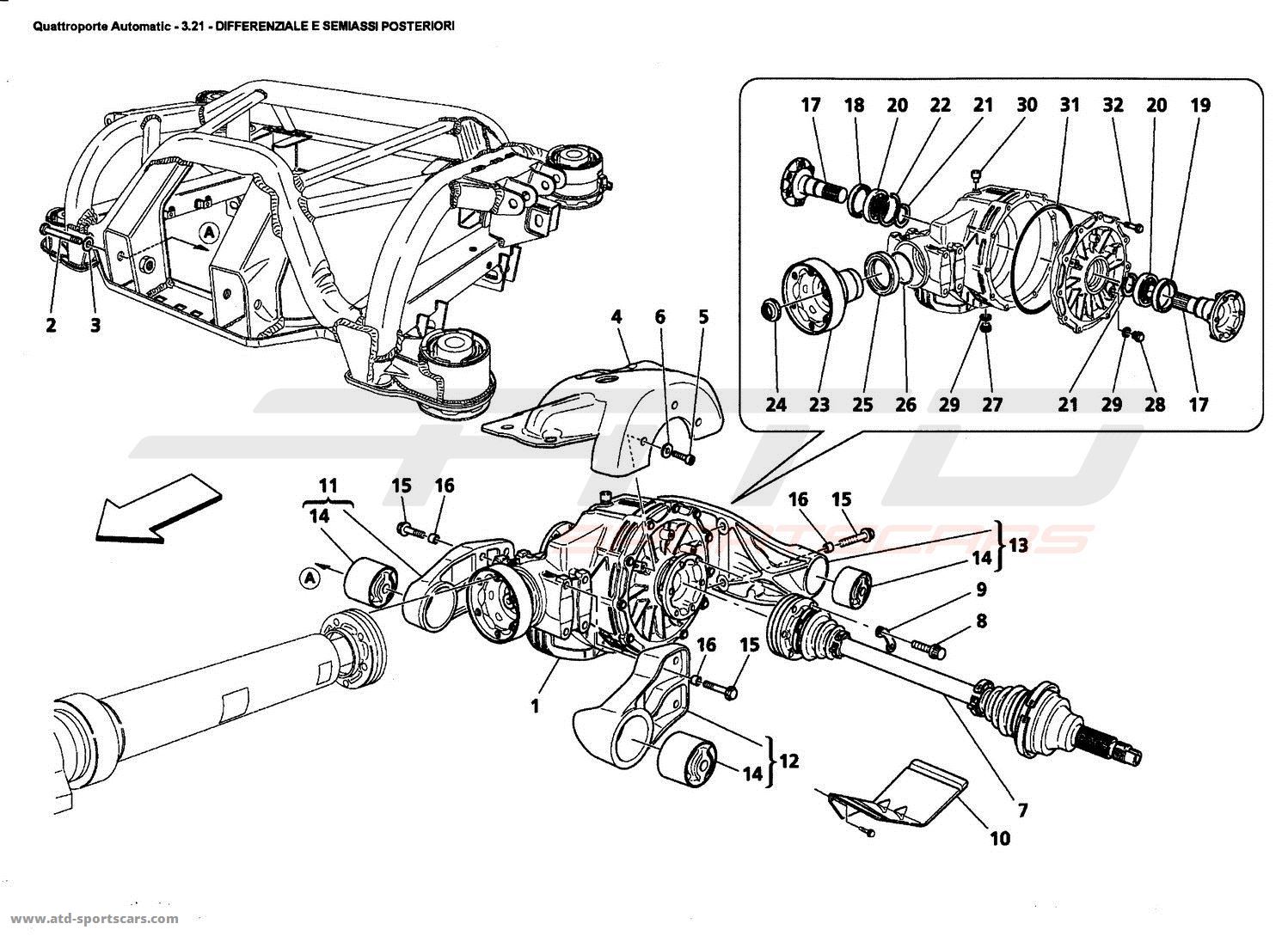 REAR DIFFERENTIAL AND AXLE SHAFTS