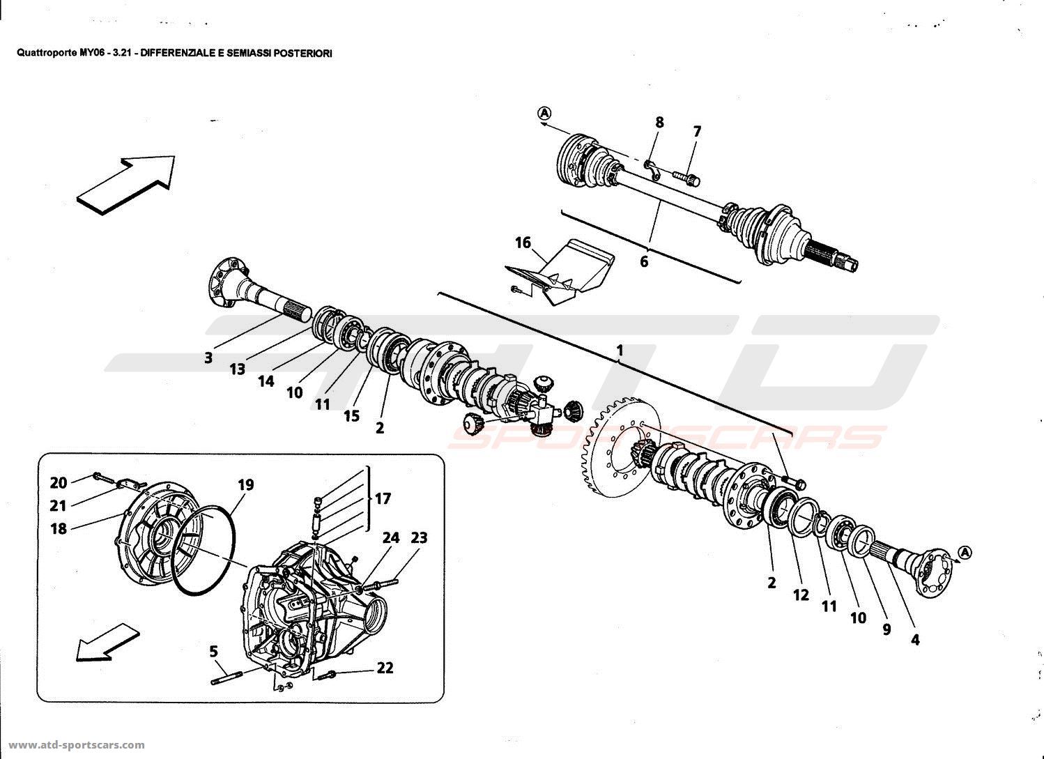 REAR OIFFERENTIAL ANO AXLE SHAFTS